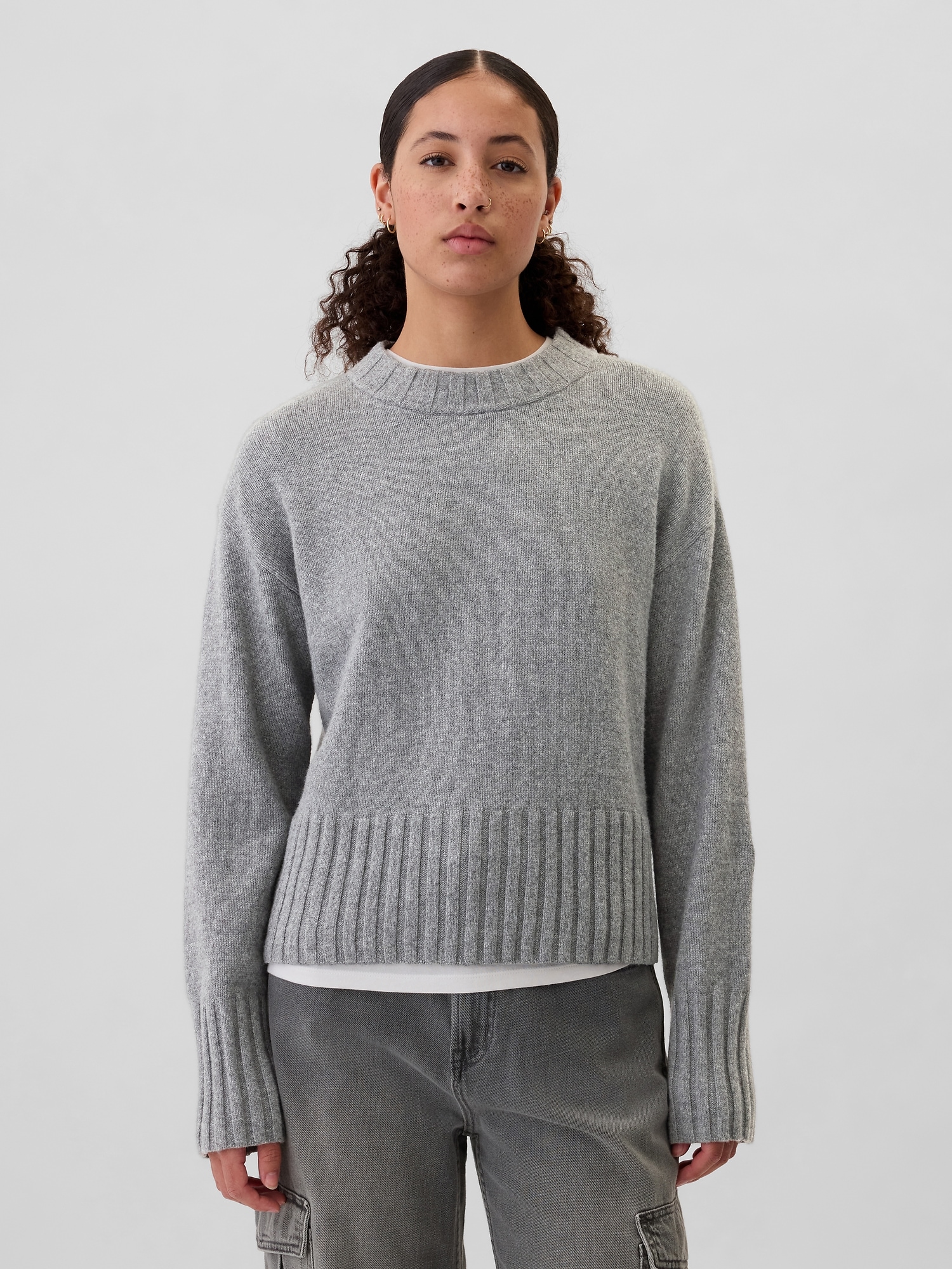 CashSoft Relaxed Crewneck Sweater