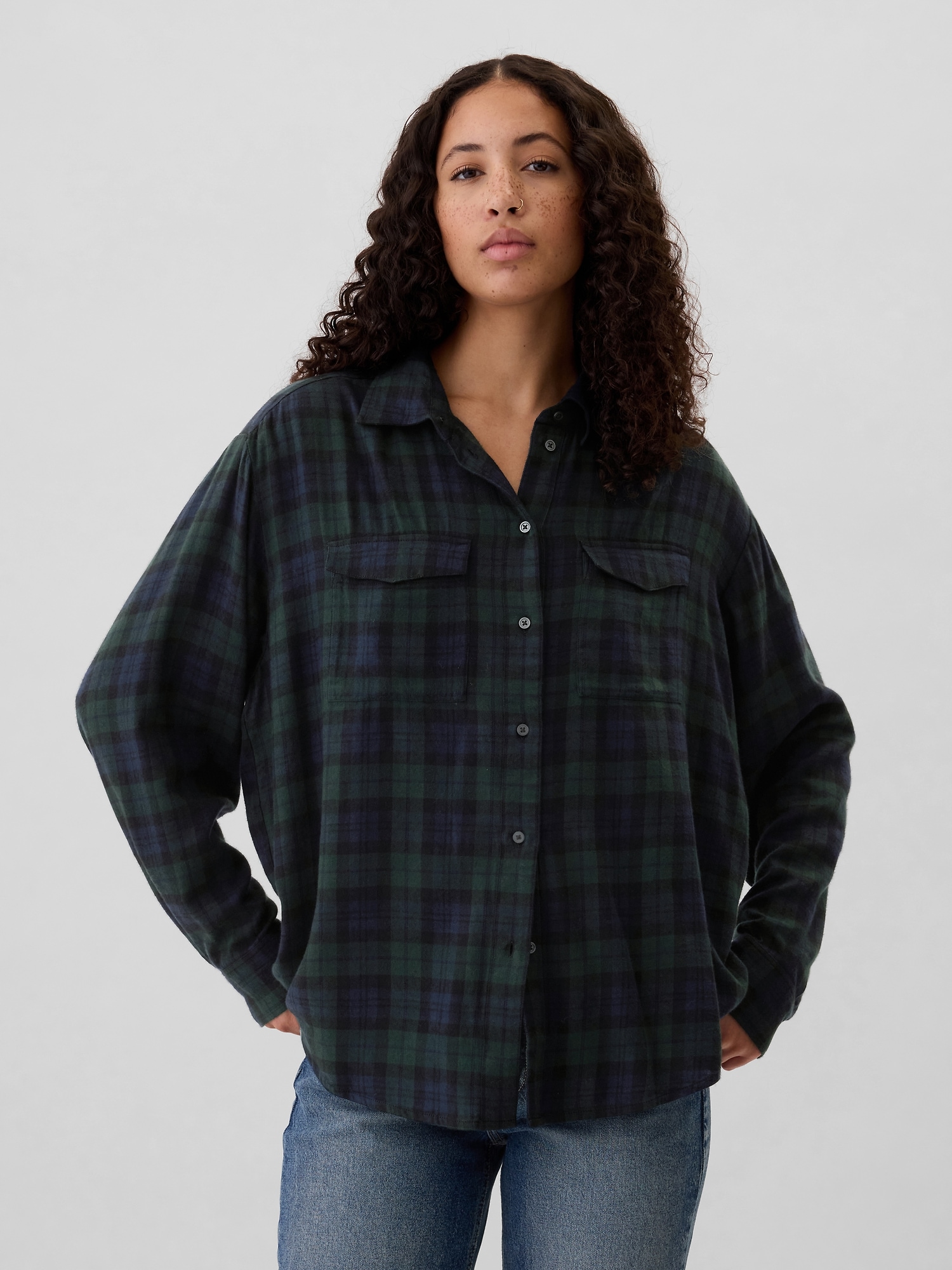 Plaid Flannel Big Shirt