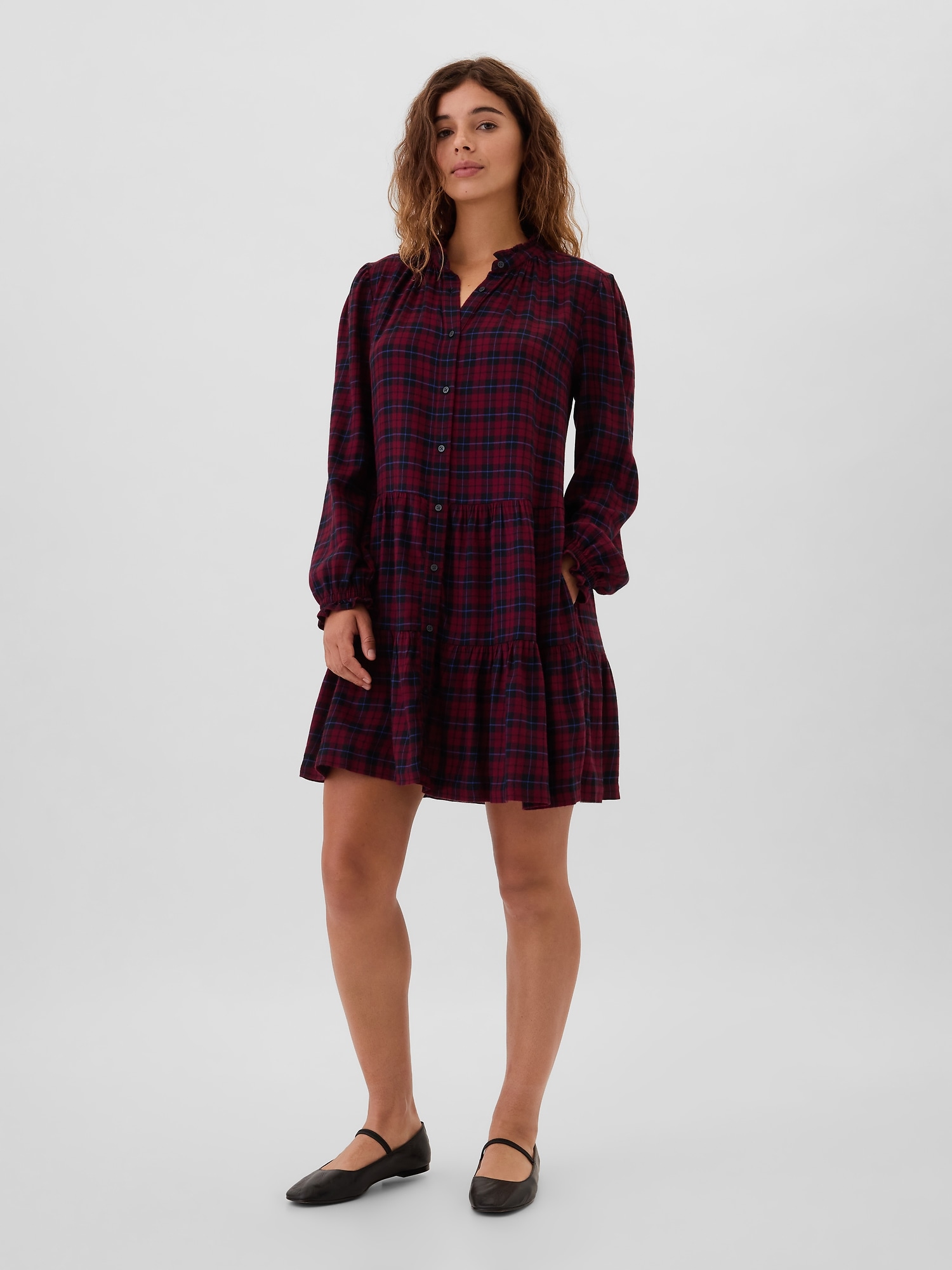 Gap flannel dress best sale