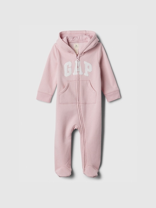 Image number 3 showing, Baby Gap Logo Hoodie One-Piece