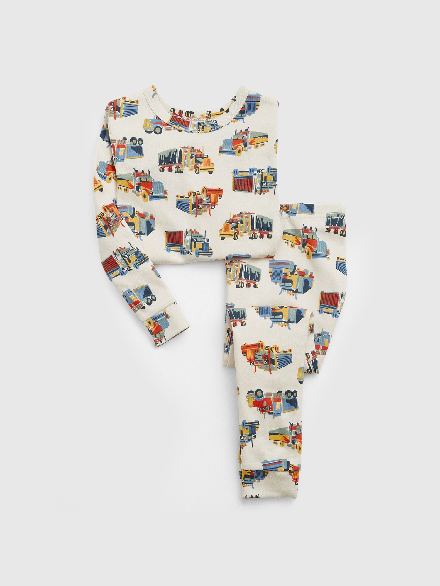 babyGap 100 Organic Cotton Trucker PJ Set Gap Factory