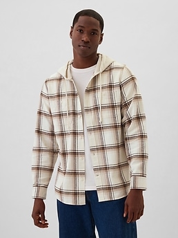 Flannel shirt with sweatshirt sale