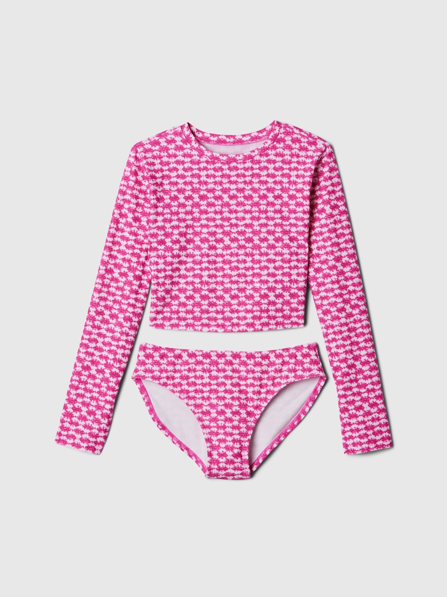 Kids Cropped Two-Piece Rash Guard