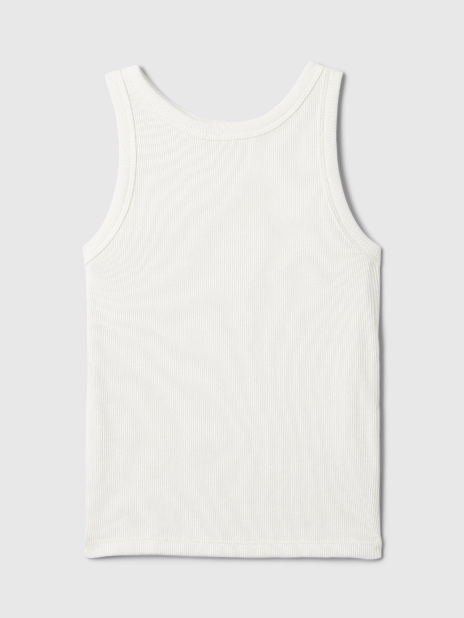 Kids Ribbed High Neck Tank