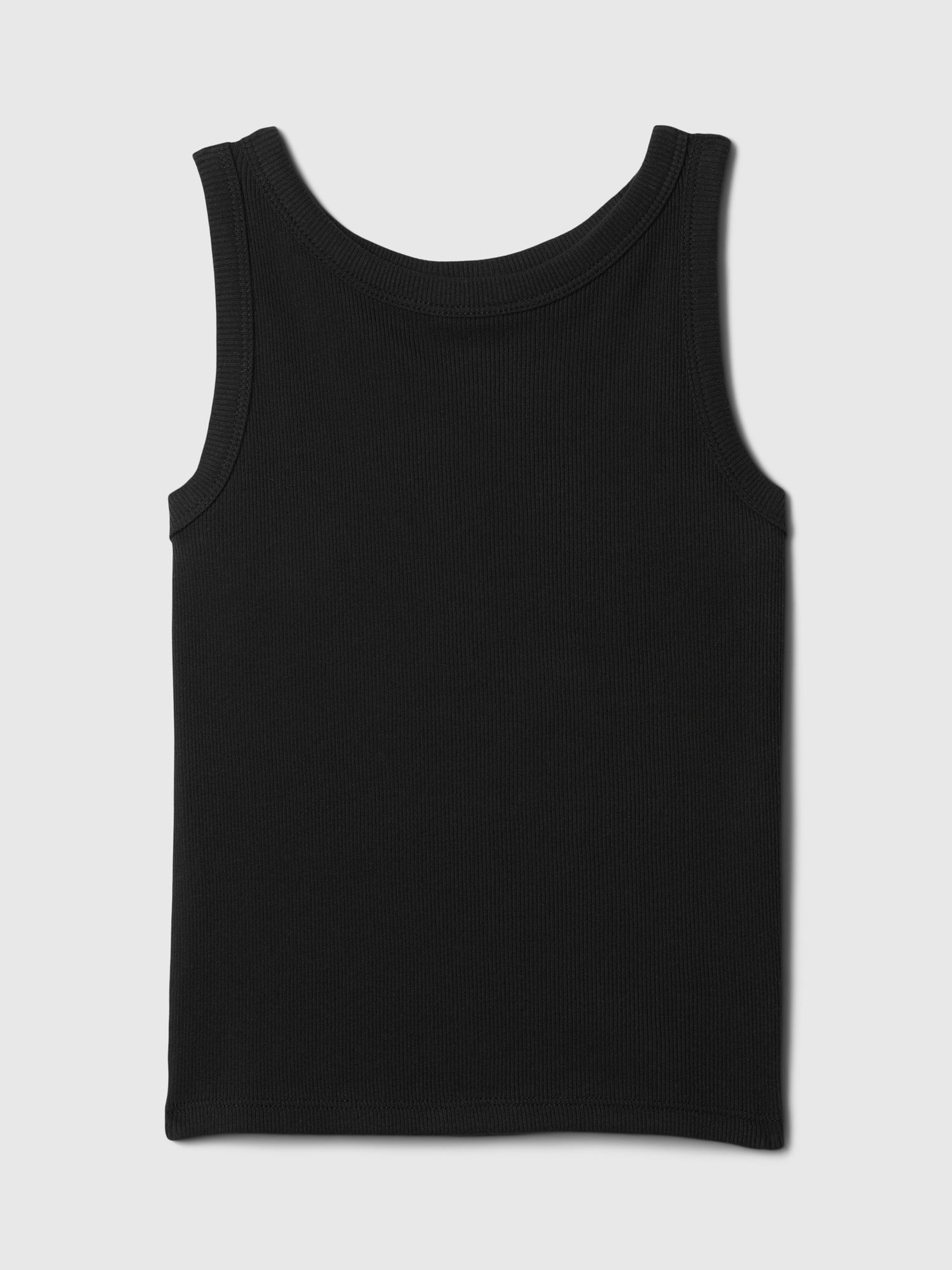 Kids Ribbed High Neck Tank