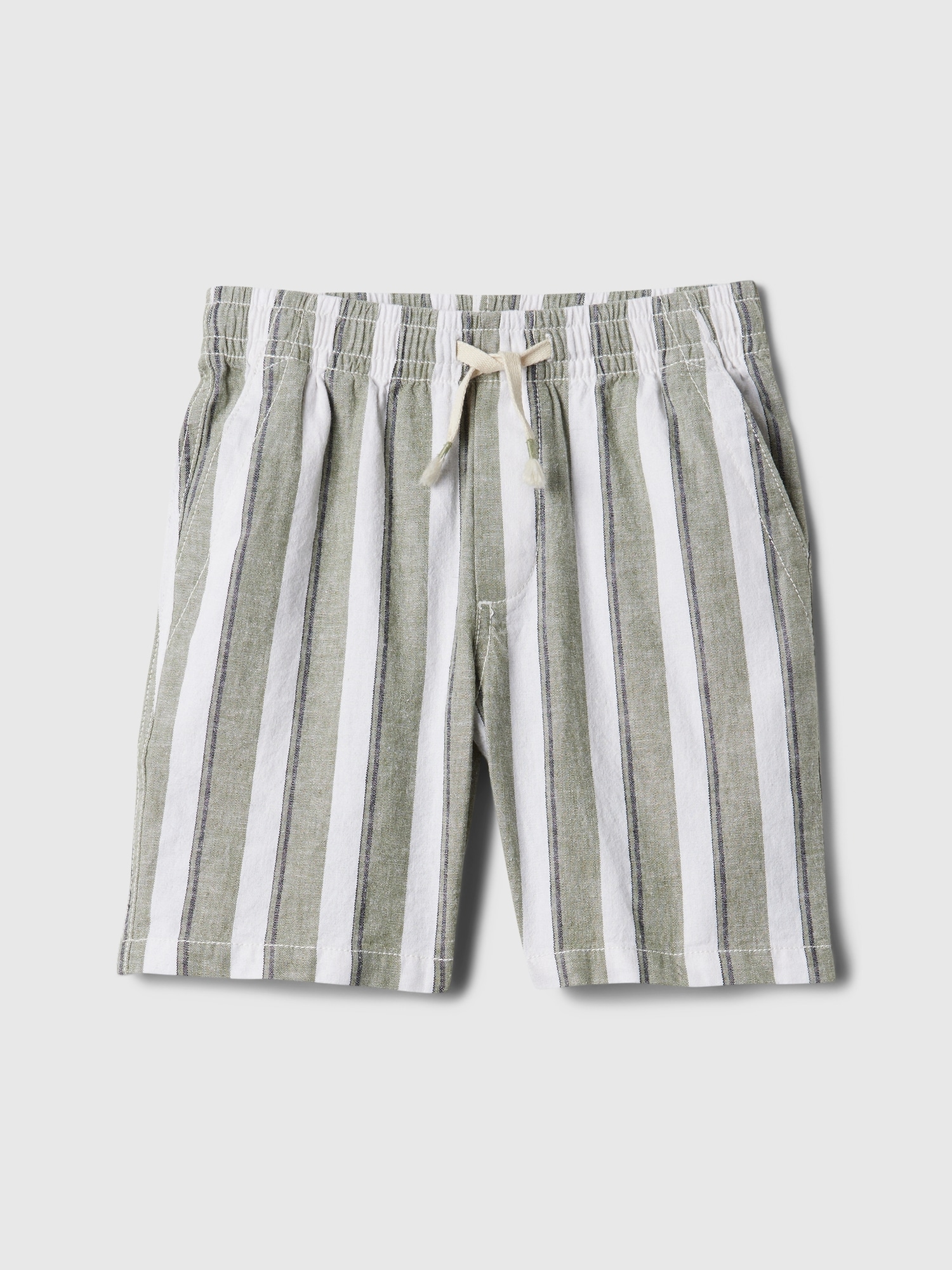 Kids Linen-Blend Pull-On Shorts