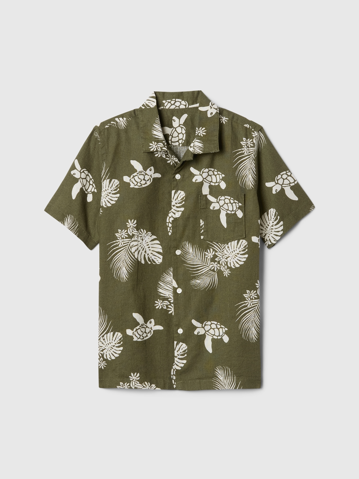 Kids Linen-Blend Vacay Shirt