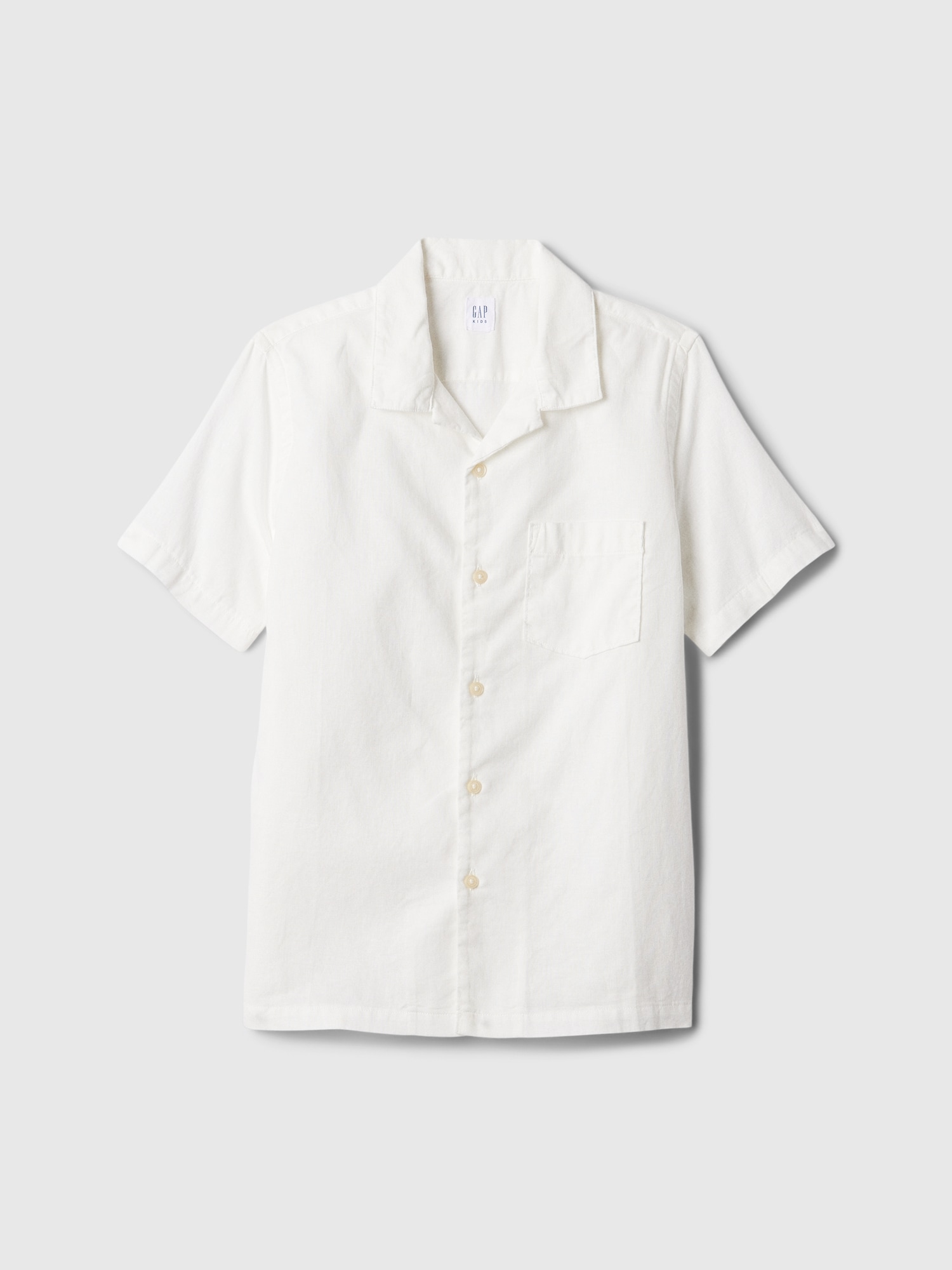 Kids Linen-Blend Vacay Shirt