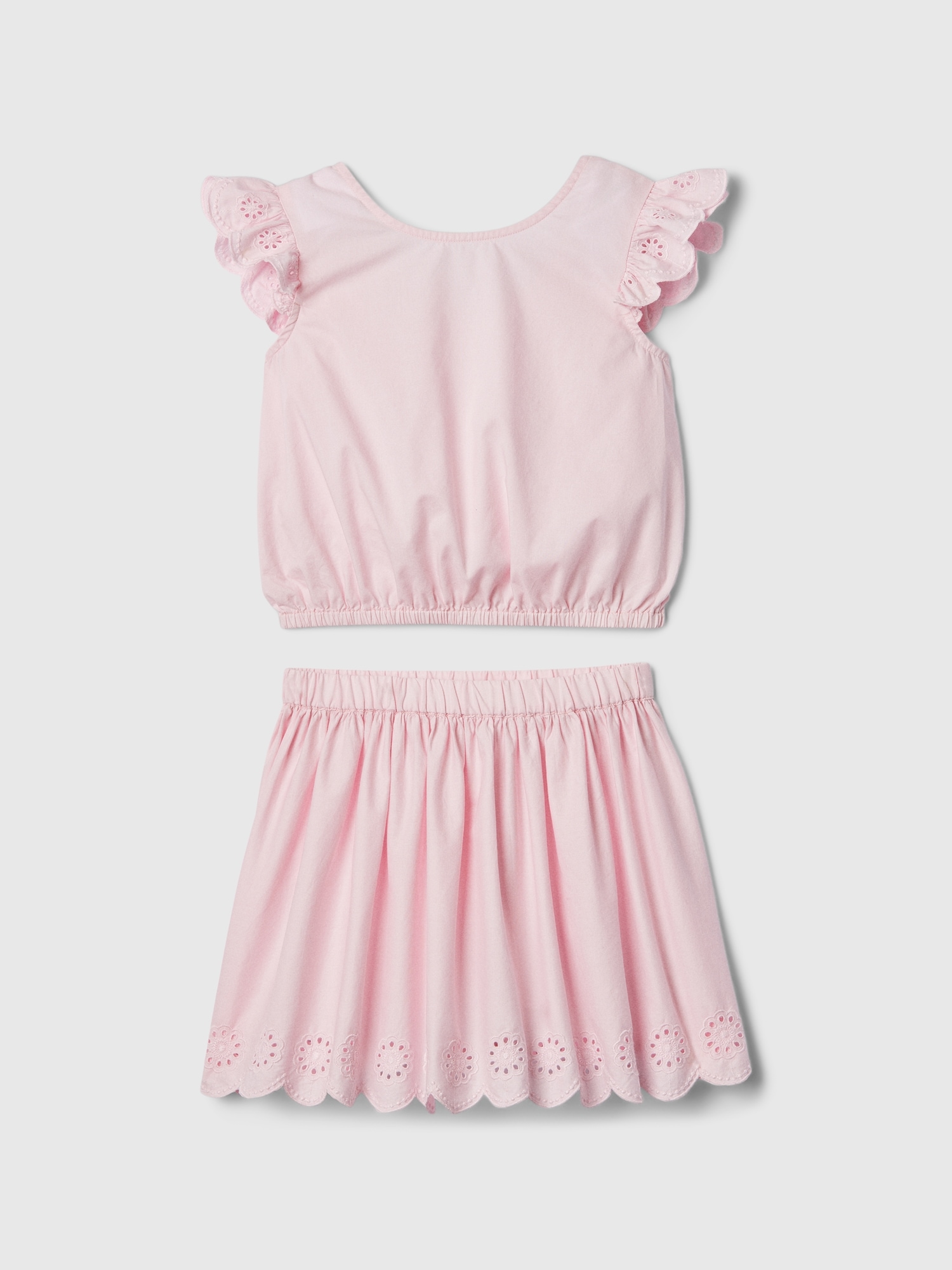 Kids Two-Piece Skirt Outfit Set