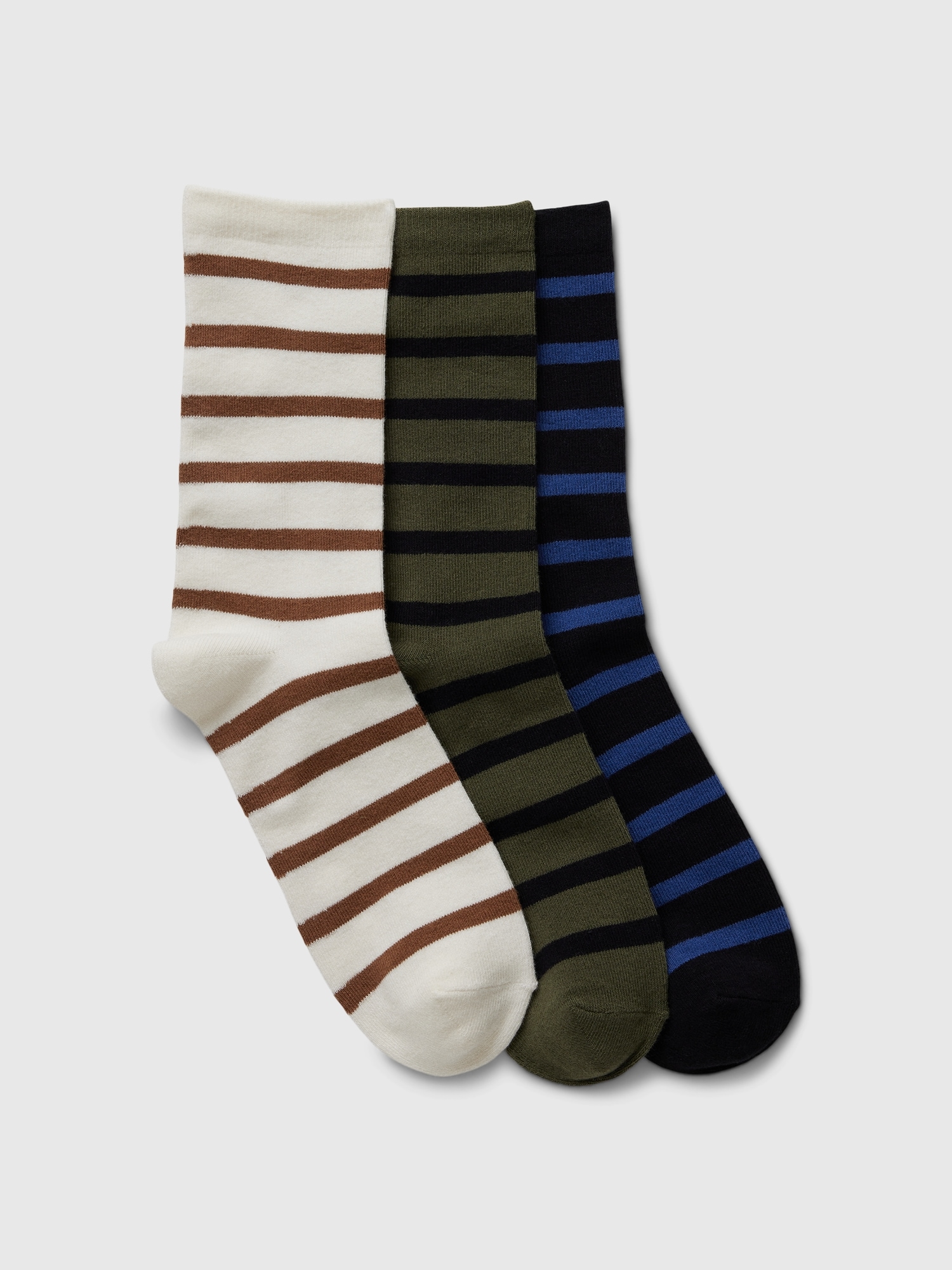 Kids Stripe Crew Socks (3-Pack)