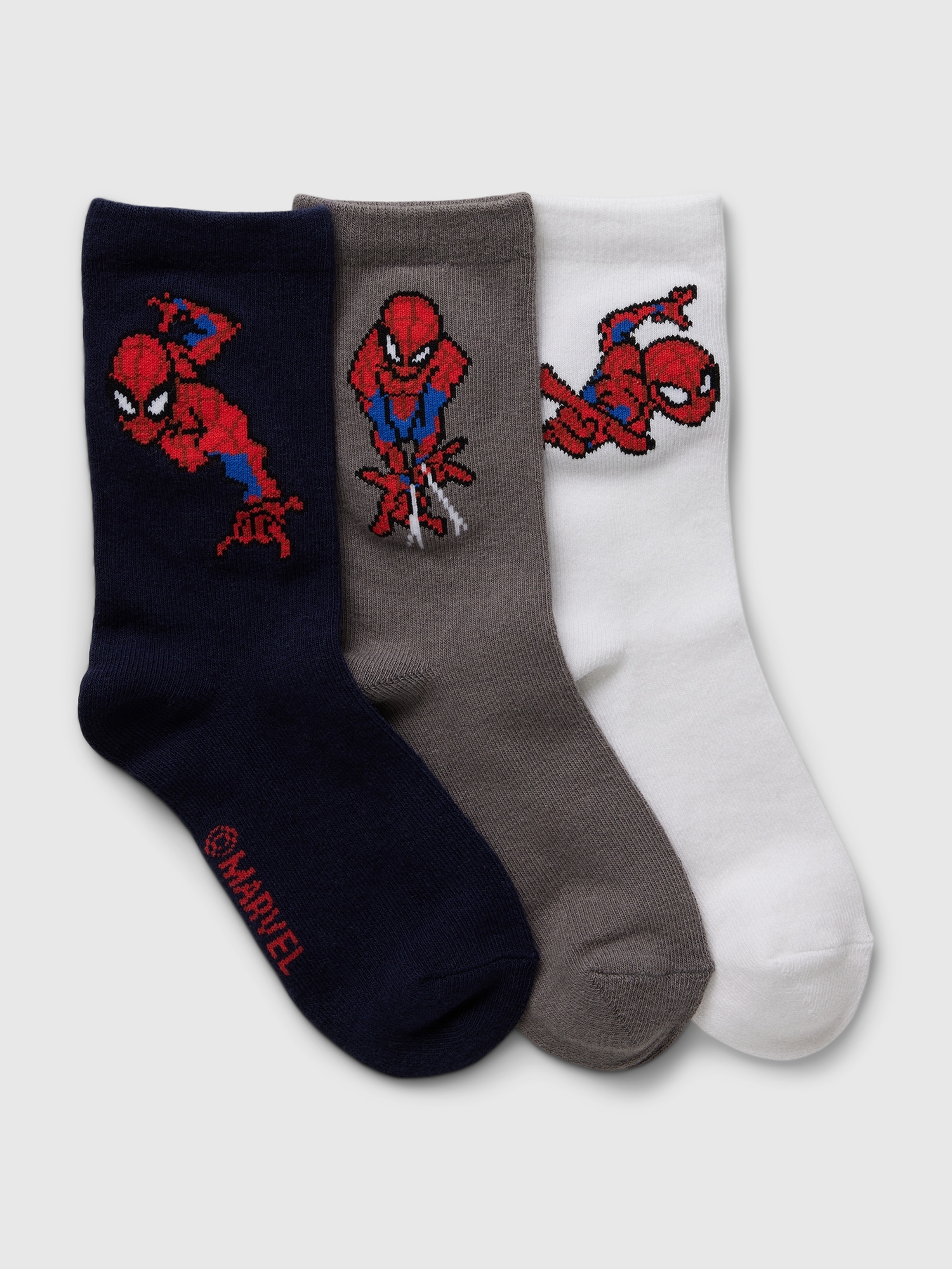 GapKids | Marvel Spider-Man Crew Socks (3-Pack)