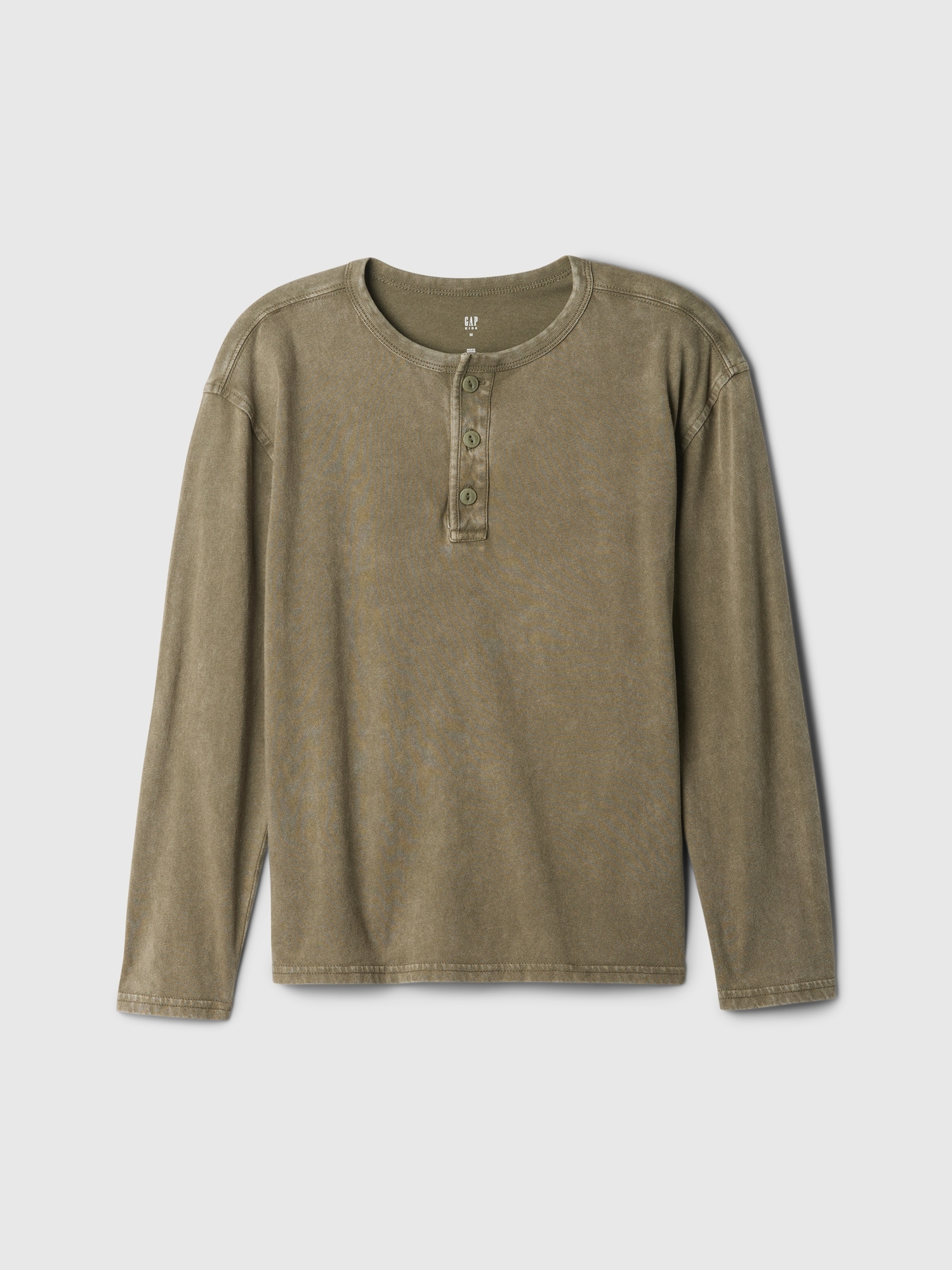 Kids Washed-Jersey Henley T-Shirt