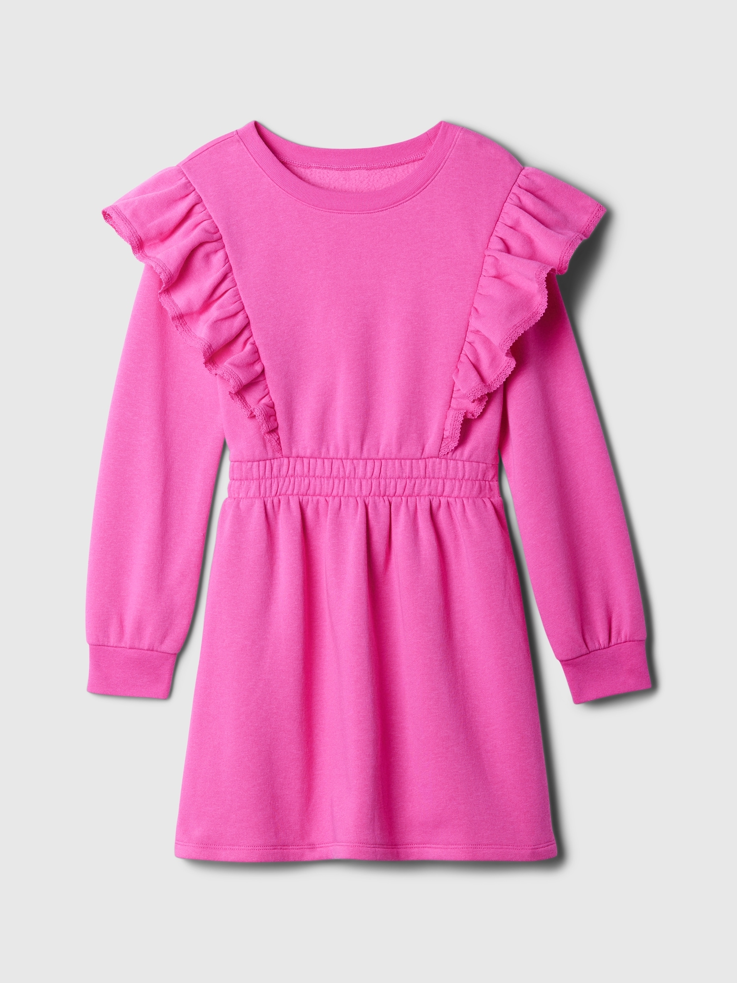 Kids Ruffle Sweatshirt Dress