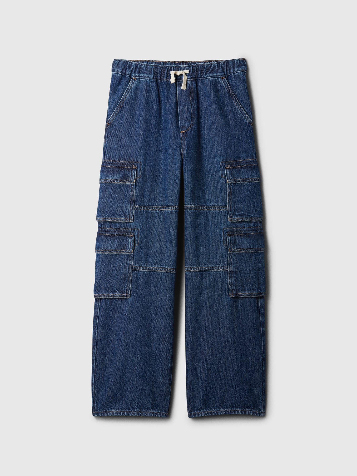 Kids Baggy Cargo Pull-On Jeans