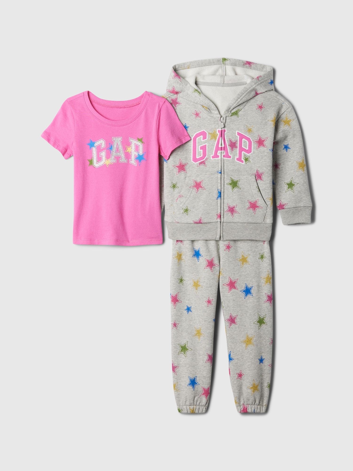 babyGap Logo Three-Piece Outfit Set