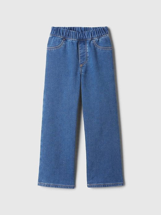 Image number 1 showing, babyGap SuperSoft Wide-Leg Pull-On Jeans