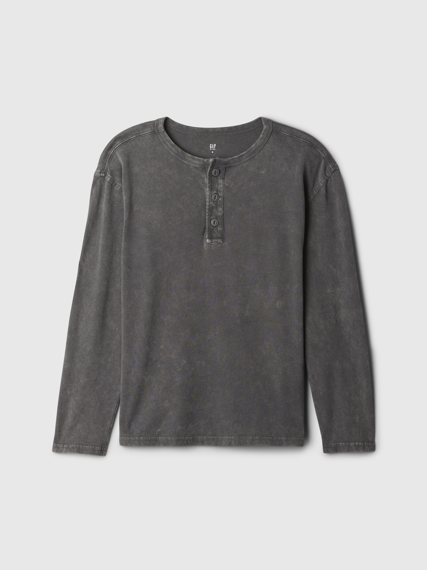 Kids Washed-Jersey Henley T-Shirt