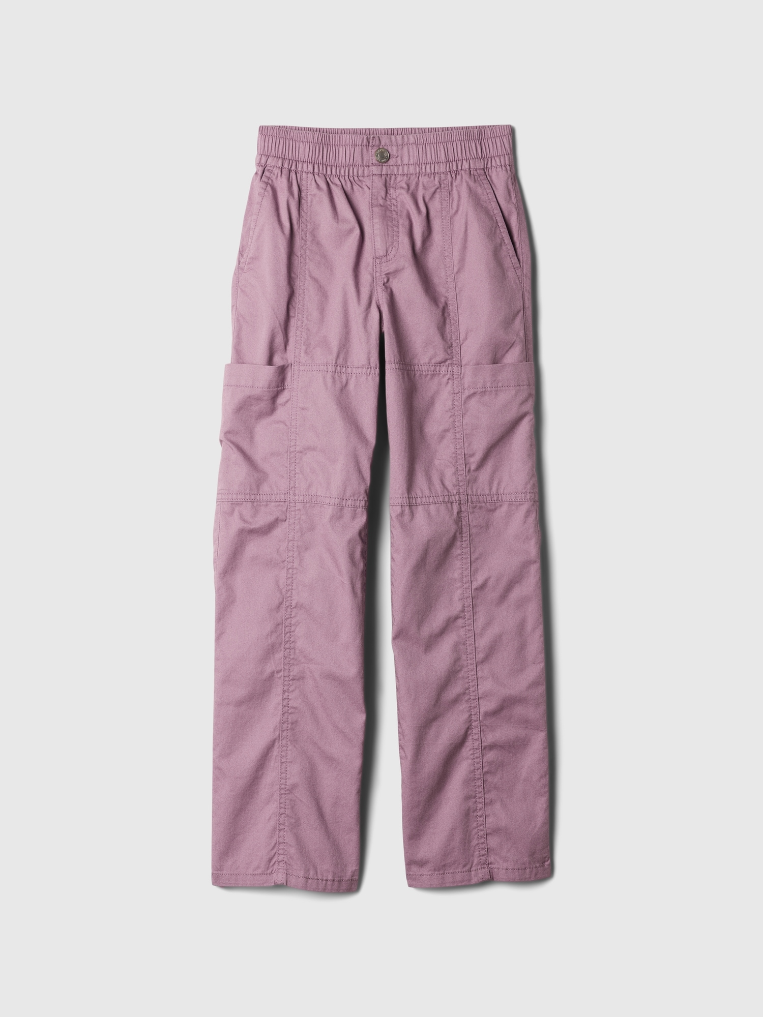 Kids Seamed Pull-On Parachute Cargo Pants