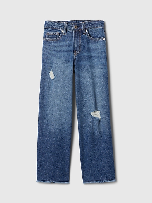 Image number 7 showing, Kids High Rise Wide-Leg Jeans