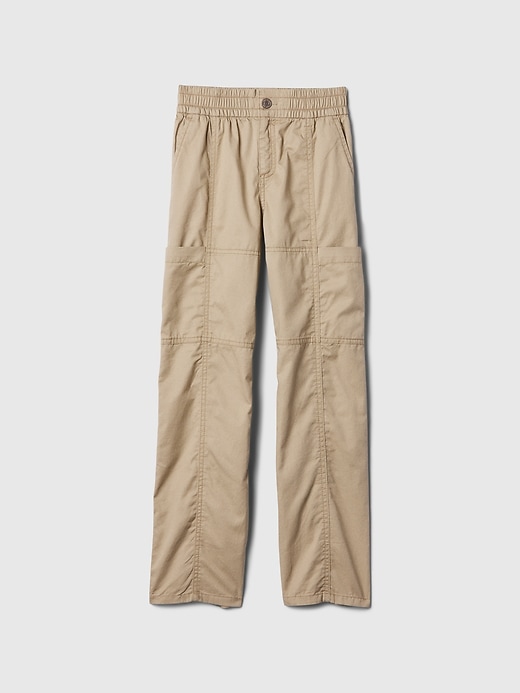 Image number 1 showing, Kids Seamed Pull-On Parachute Cargo Pants