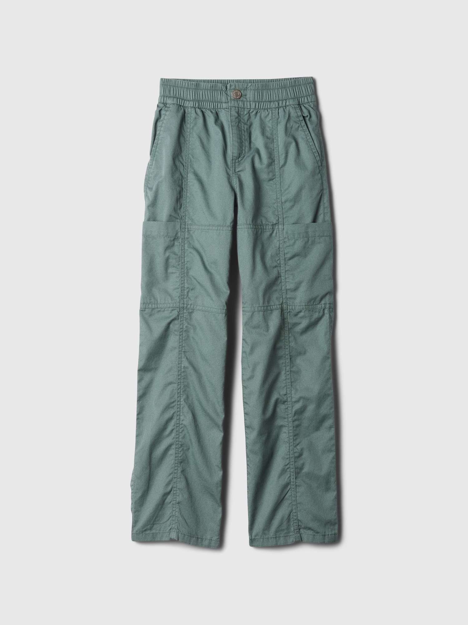 Kids Seamed Pull-On Parachute Cargo Pants