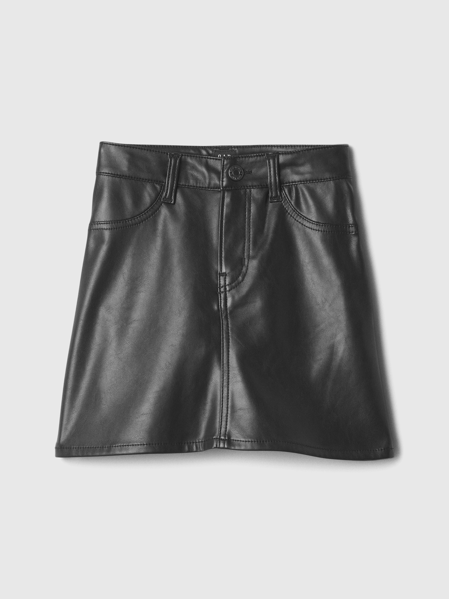 Kids 100% Recycled Vegan-Leather Skirt