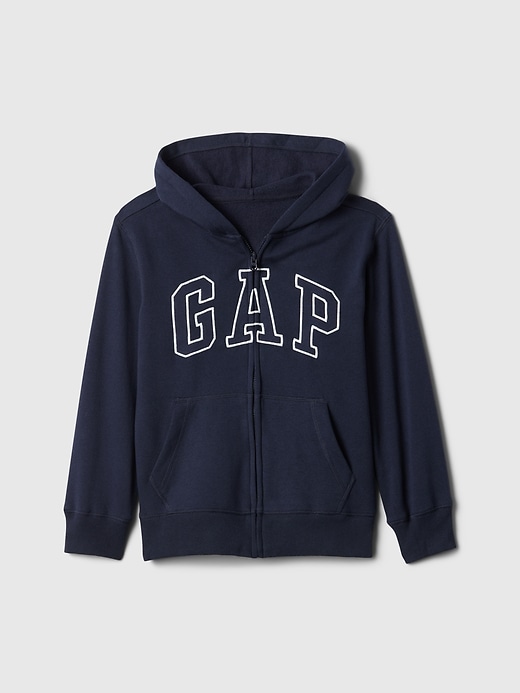 View large product image 1 of 1. Kids Gap Logo Zip Hoodie