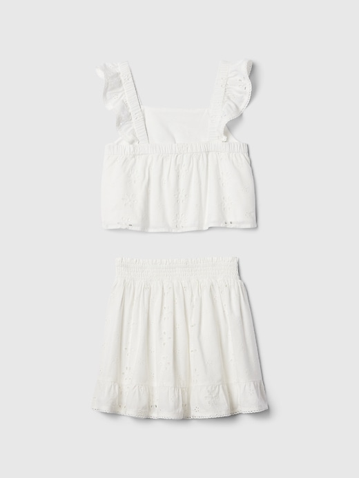 Image number 2 showing, Kids Skirt Two-Piece Outfit Set