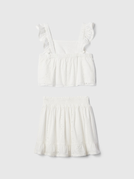 Image number 3 showing, Kids Skirt Two-Piece Outfit Set