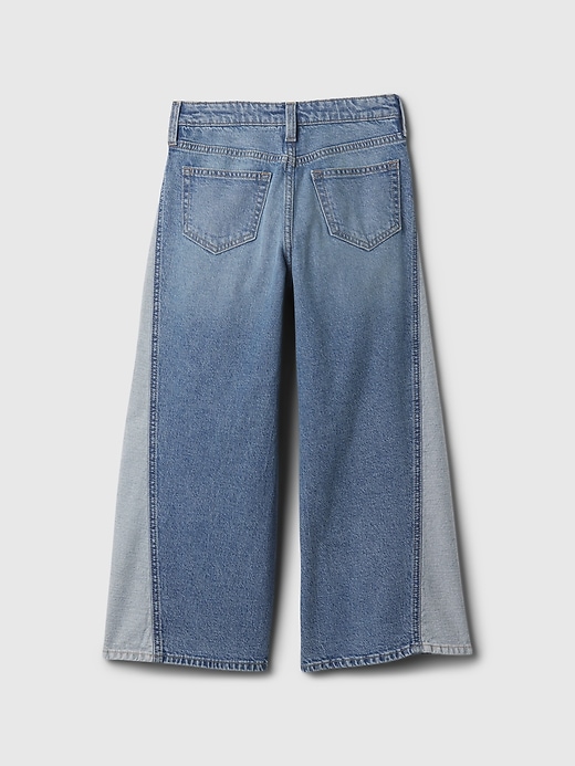 Image number 2 showing, Kids High Rise Wide-Leg Jeans