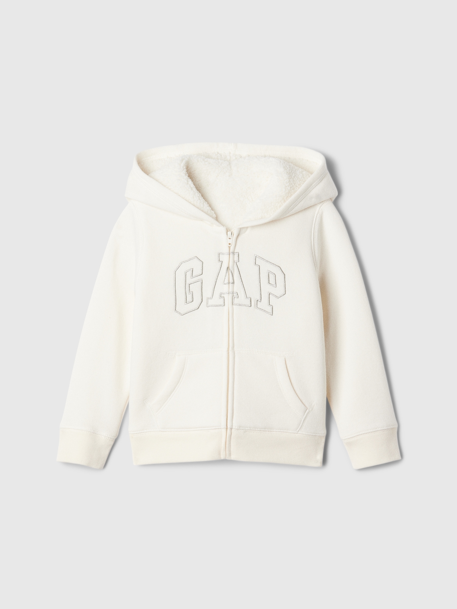 babyGap Logo Sherpa-Lined Zip Hoodie