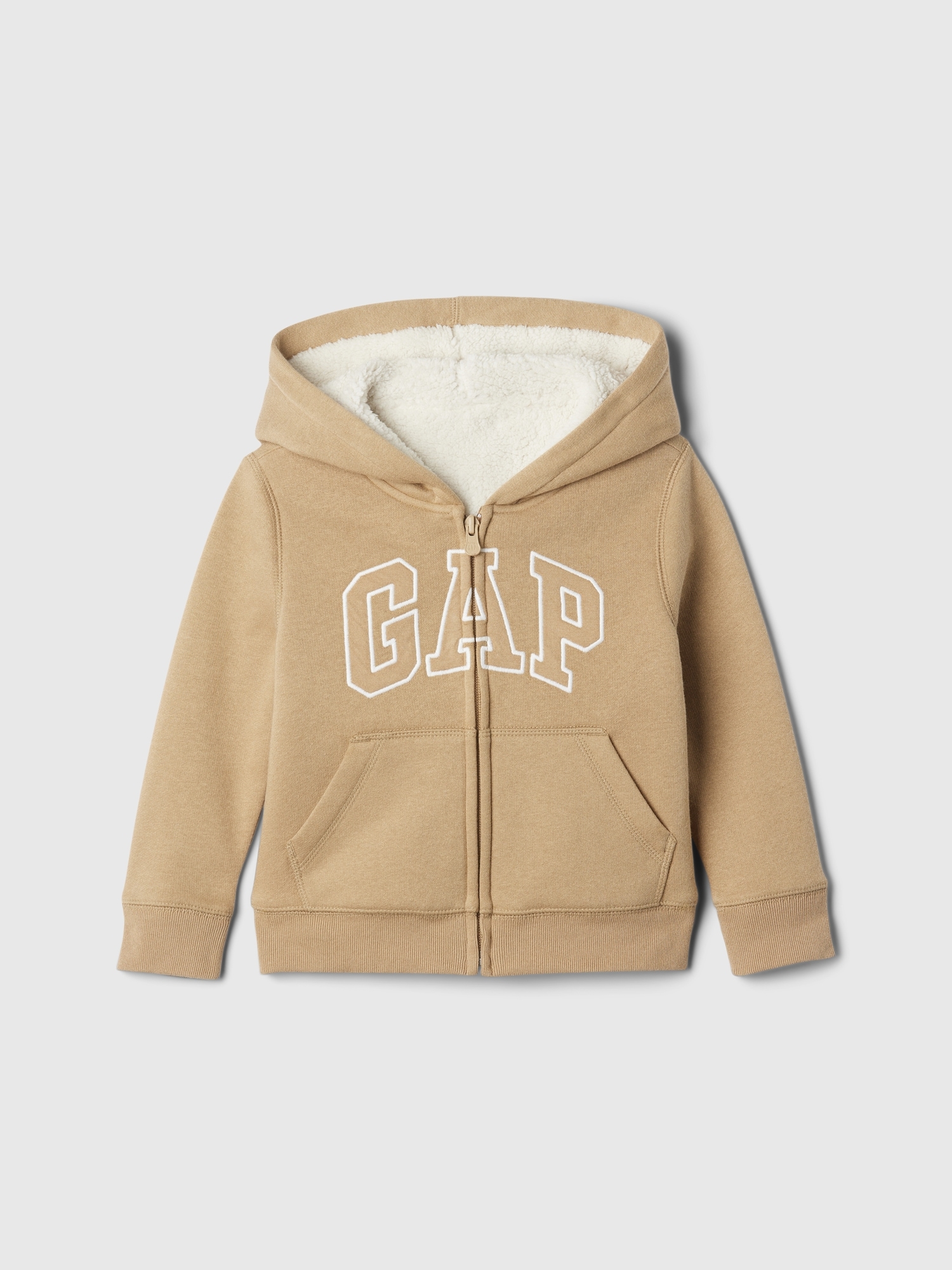 babyGap Logo Sherpa-Lined Zip Hoodie