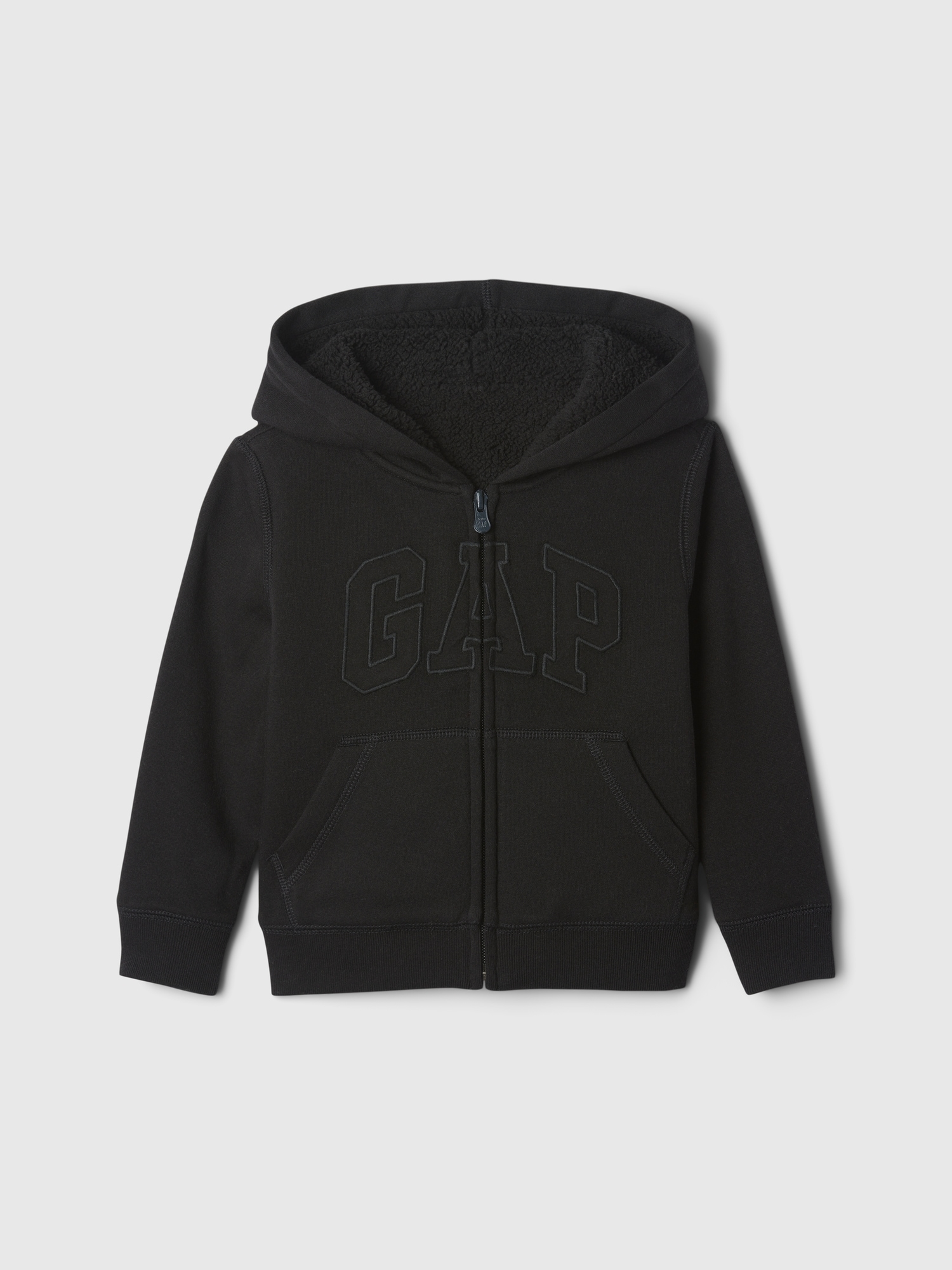 babyGap Logo Sherpa-Lined Zip Hoodie