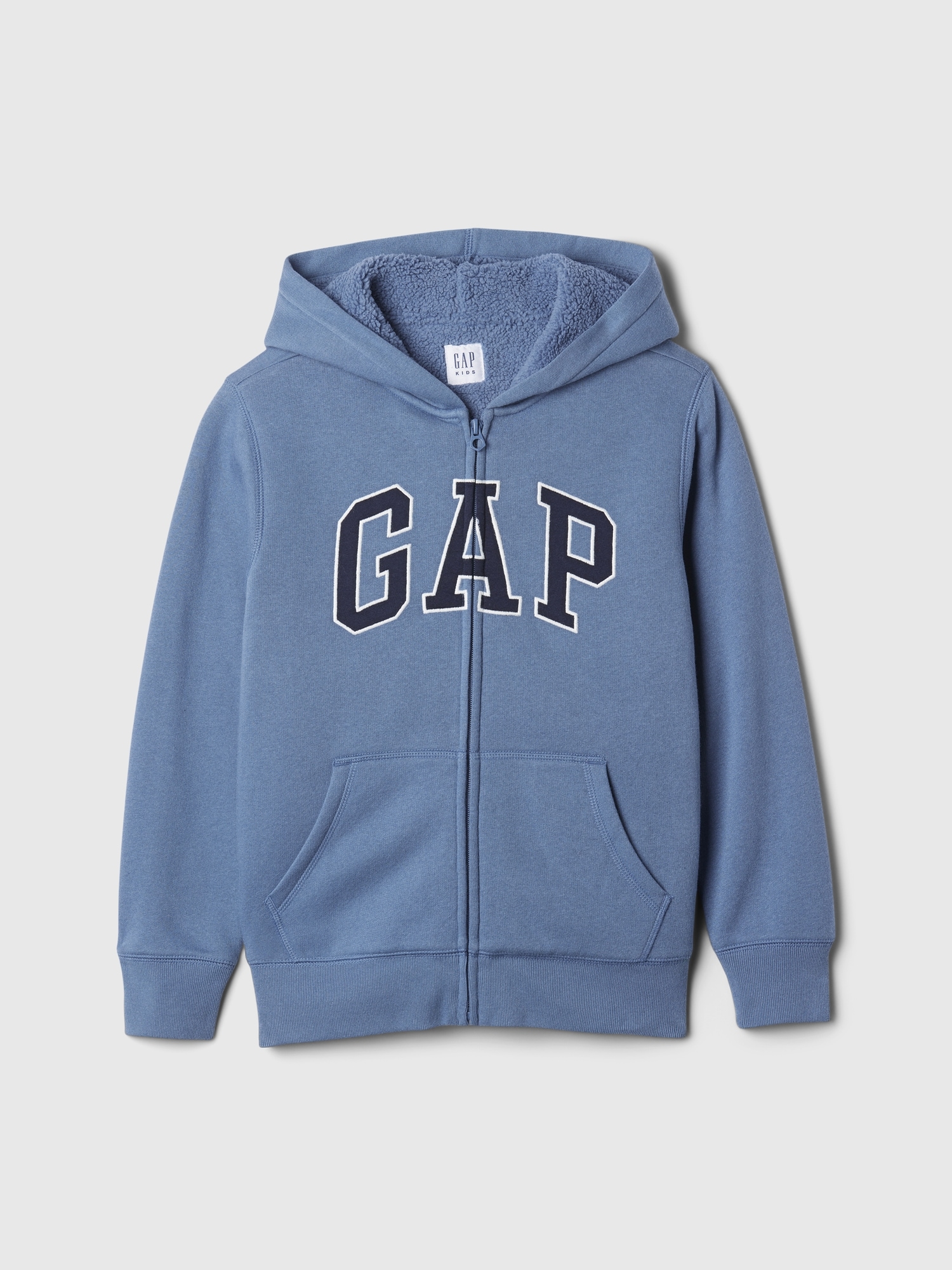 Kids Gap Logo Sherpa-Lined Zip Hoodie