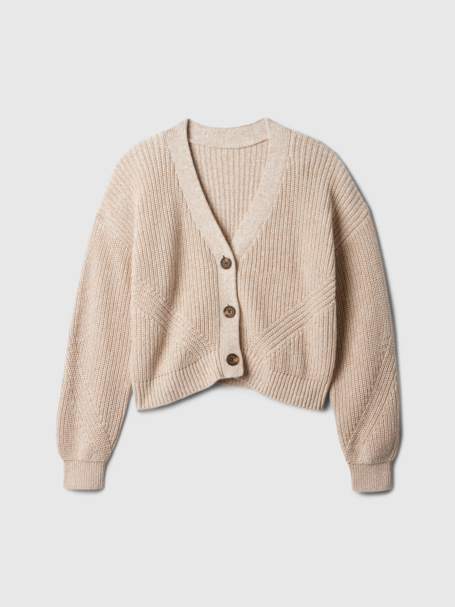 Kids Shaker-Stitch Cardigan