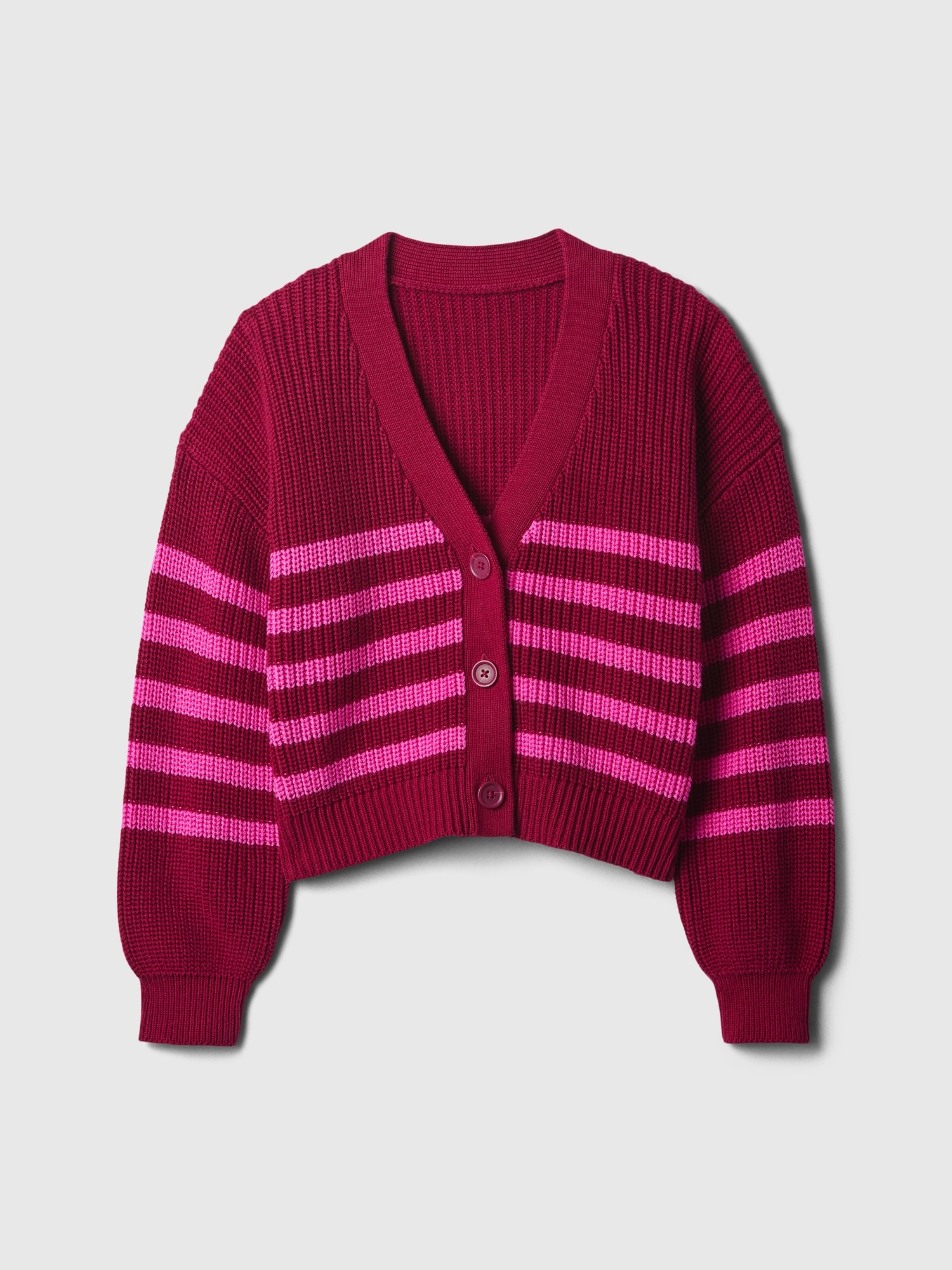 Kids Shaker-Stitch Cardigan - Multi