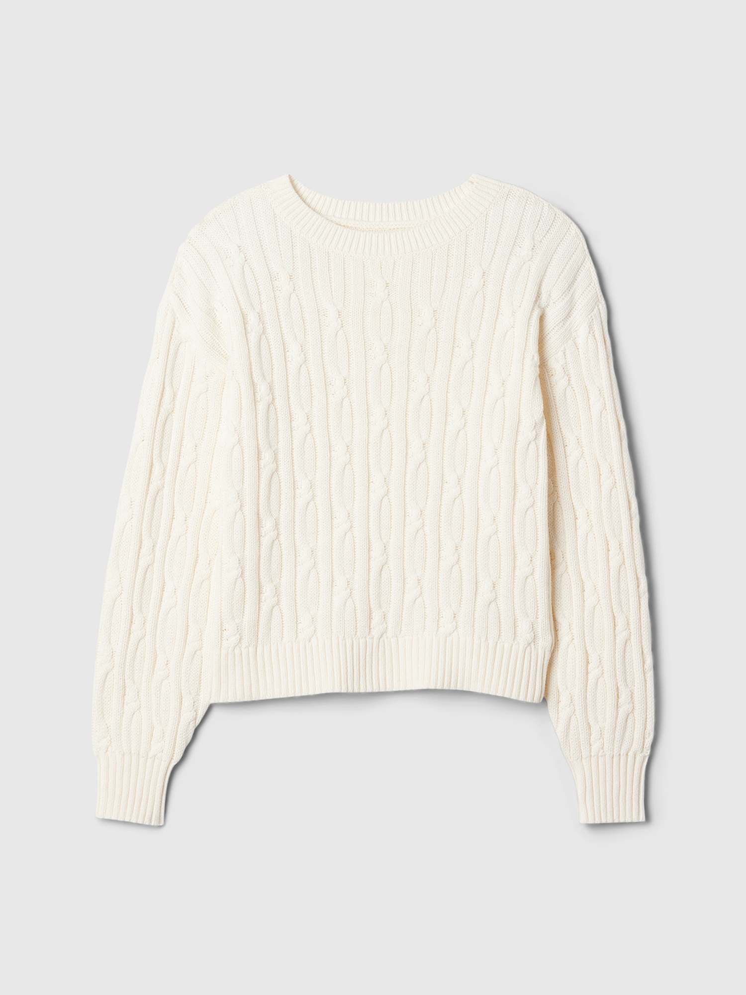 Kids Cable-Knit Crewneck Sweater