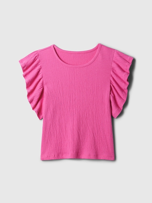 Image number 4 showing, Kids ForeverSoft Flutter Sleeve Top