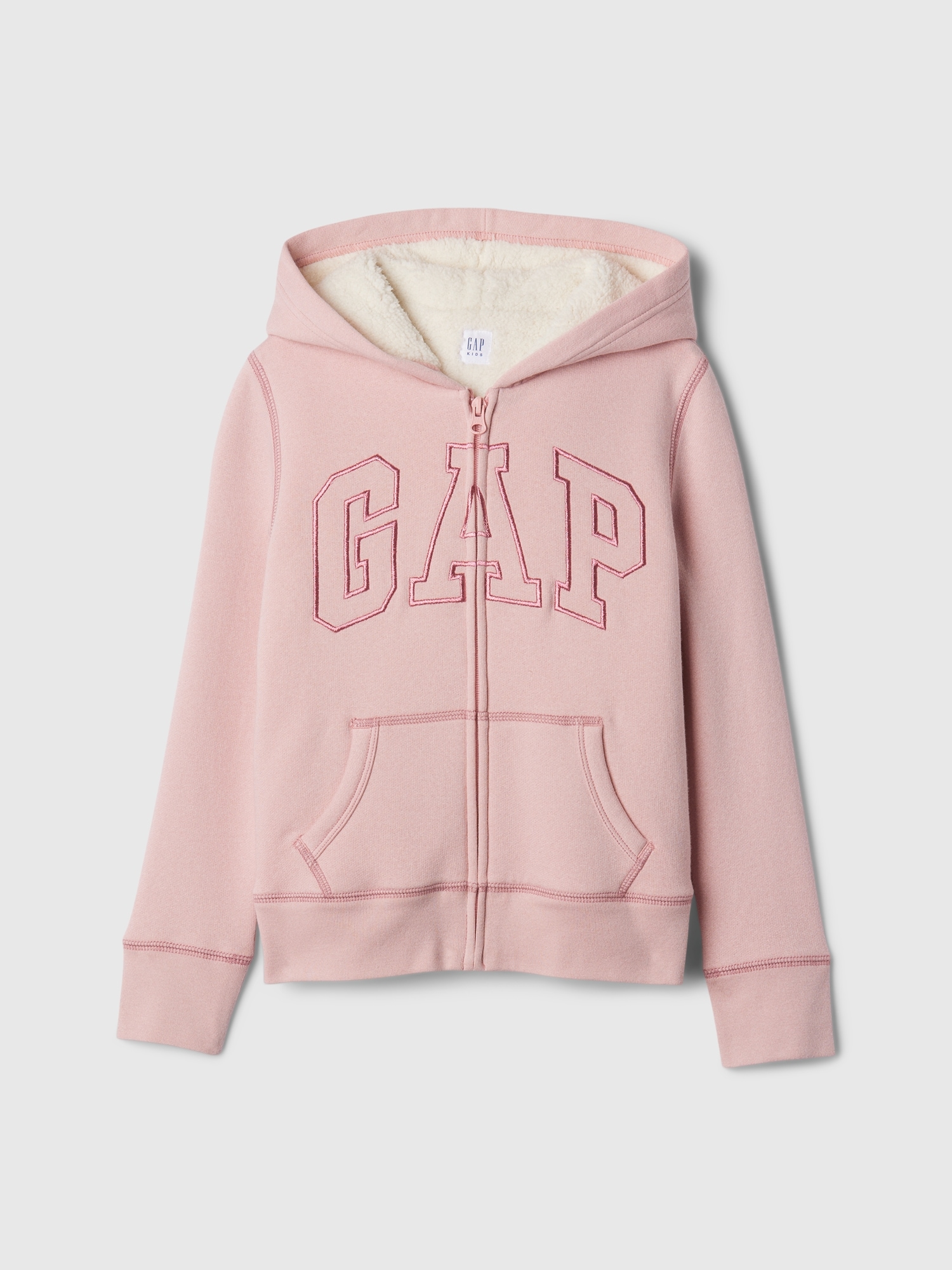 Kids Gap Logo Sherpa-Lined Zip Hoodie