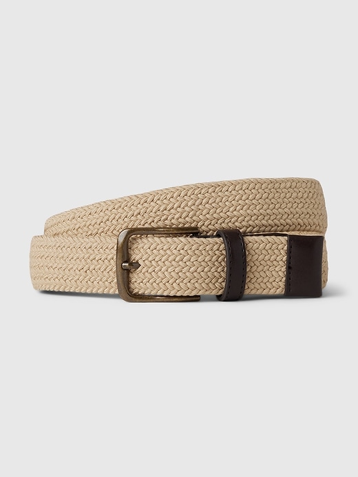 Image number 4 showing, Braided Vegan-Leather Belt