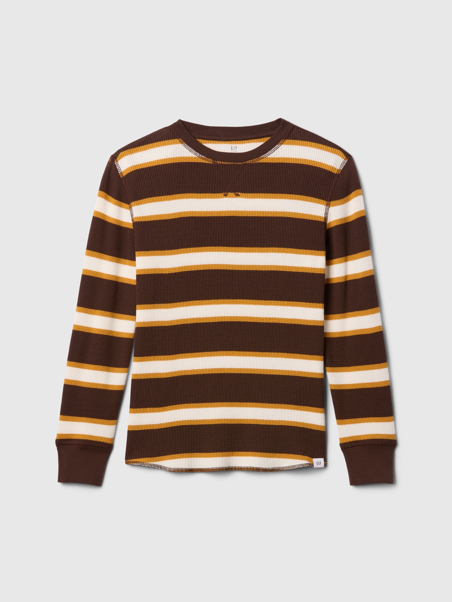 Kids Waffle-Knit Crewneck T-Shirt