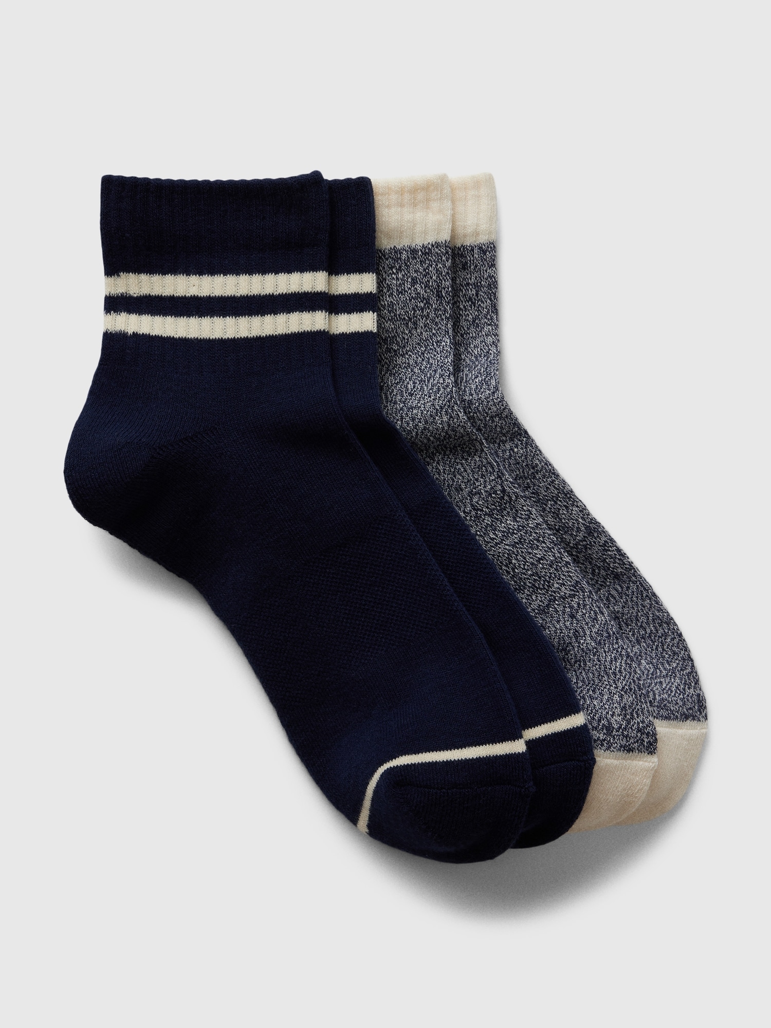 Studio Quarter Crew Socks (2-Pack)