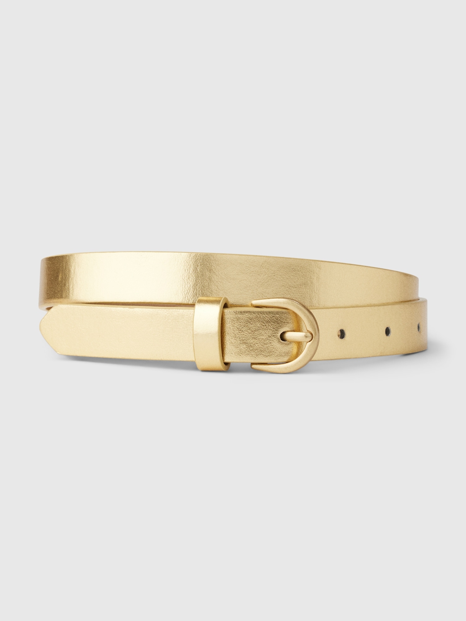 Skinny Vegan-Leather Belt