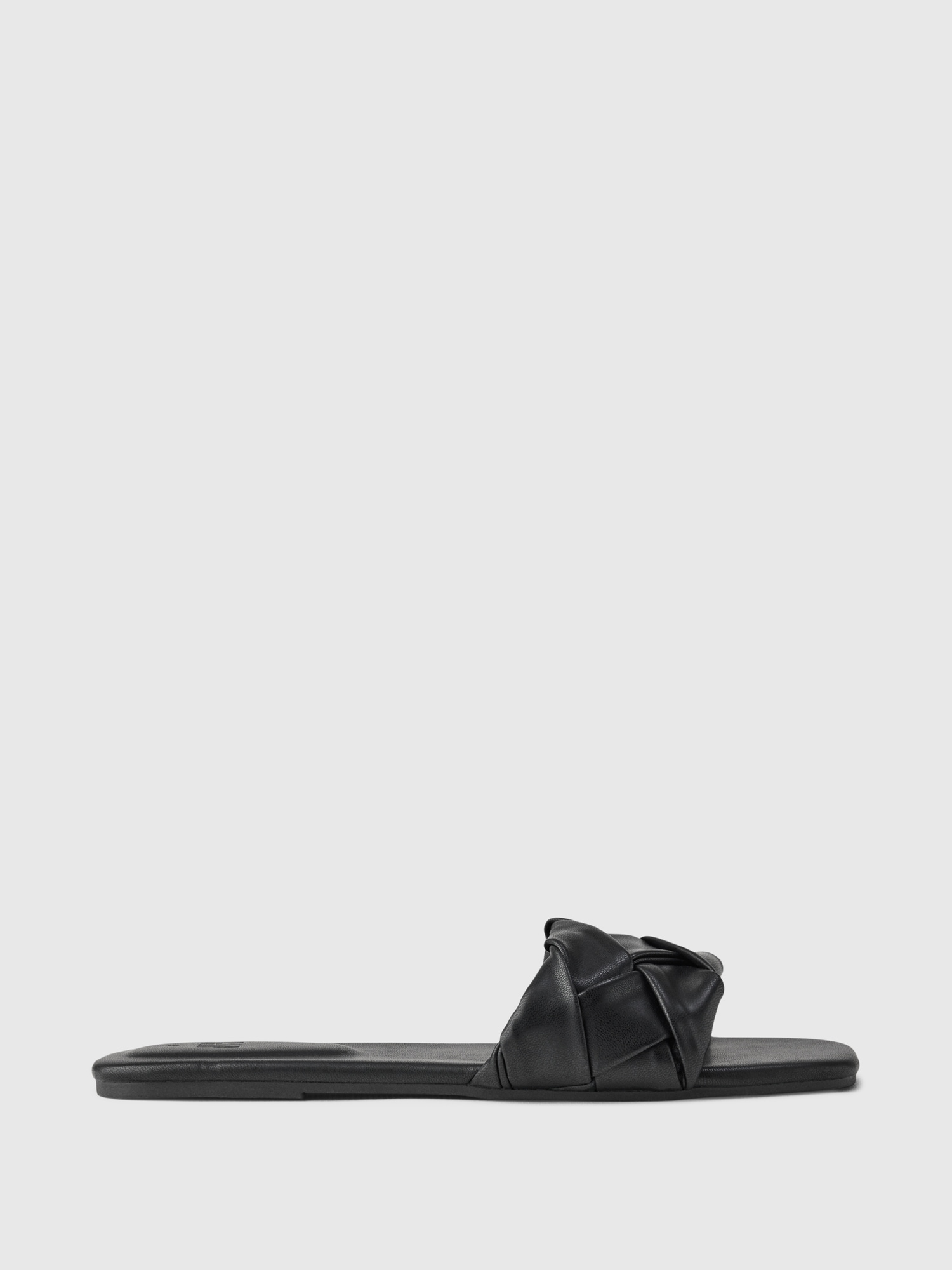 Vegan-Leather Braided Sandals