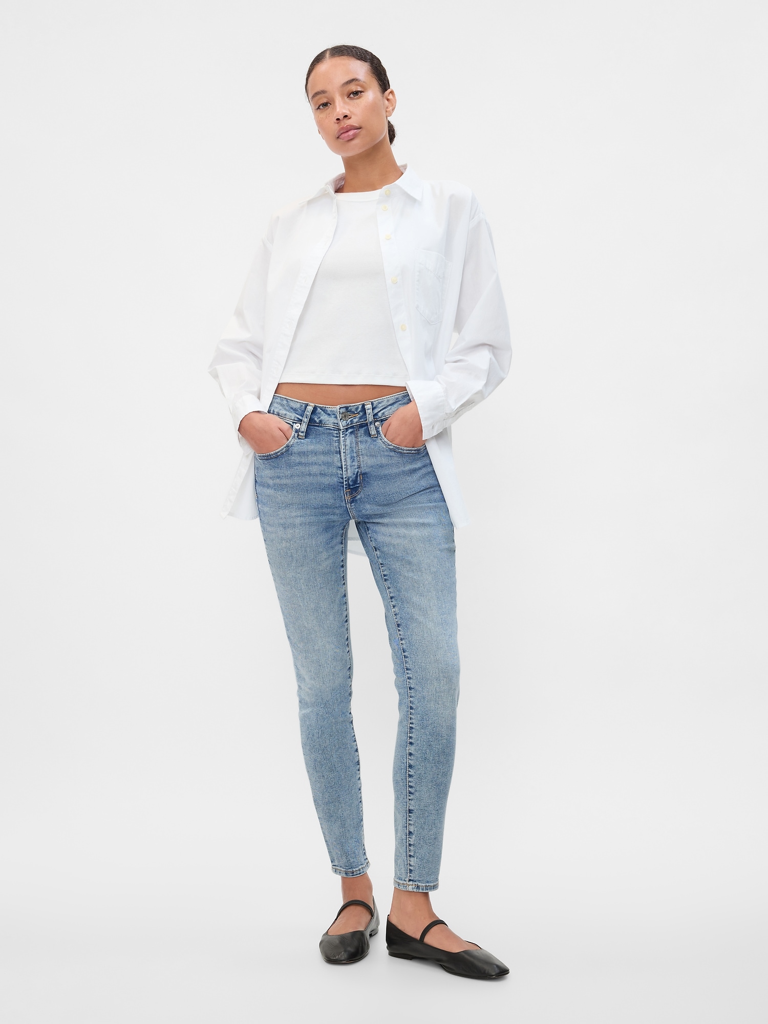 Mid Rise Universal Legging Jeans