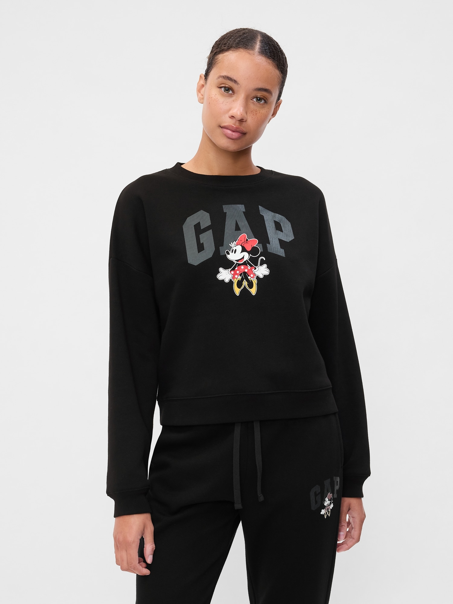 Disney Oversized Minnie Mouse Logo Sweatshirt