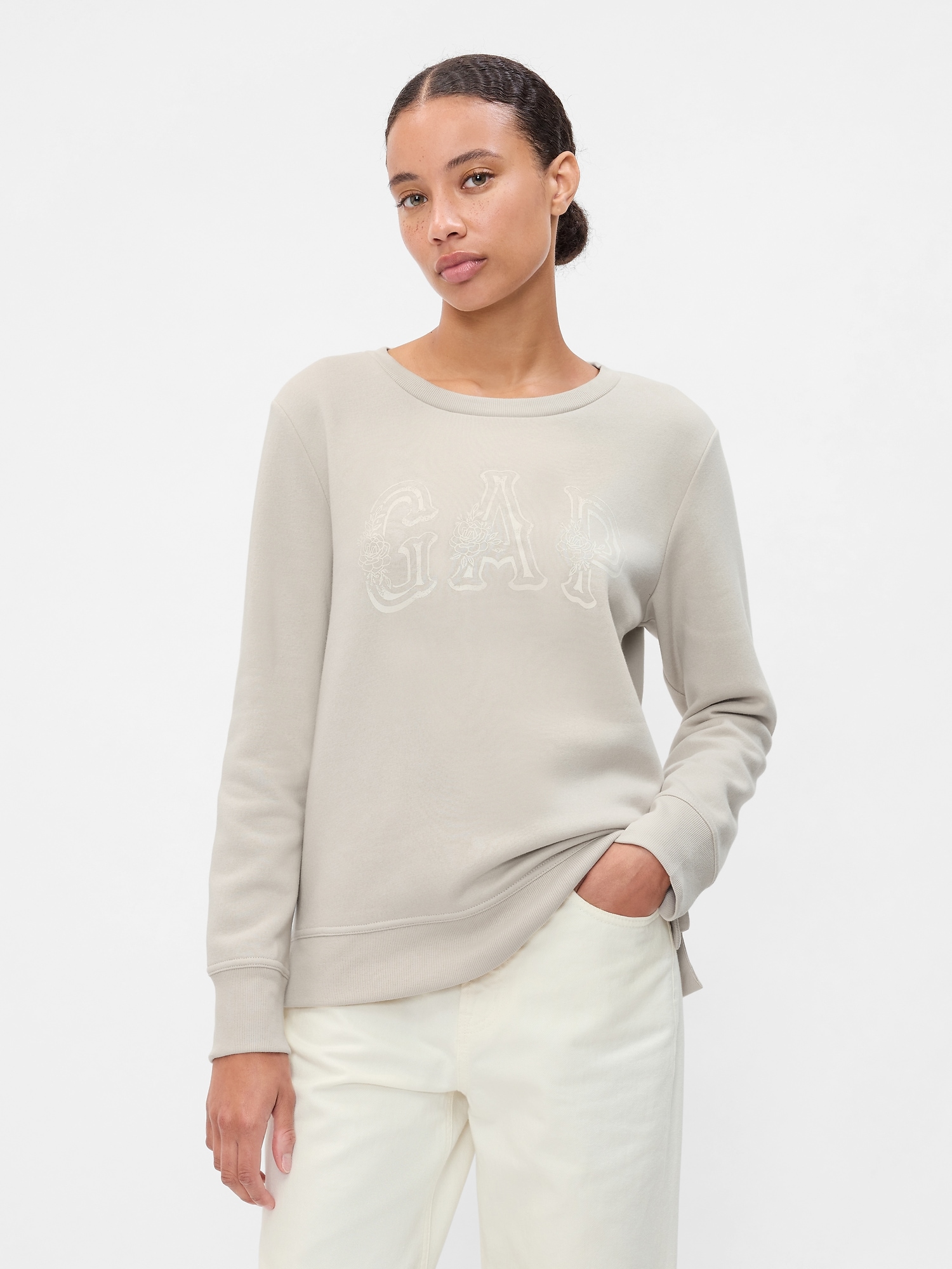 Relaxed Western Gap Logo Sweatshirt