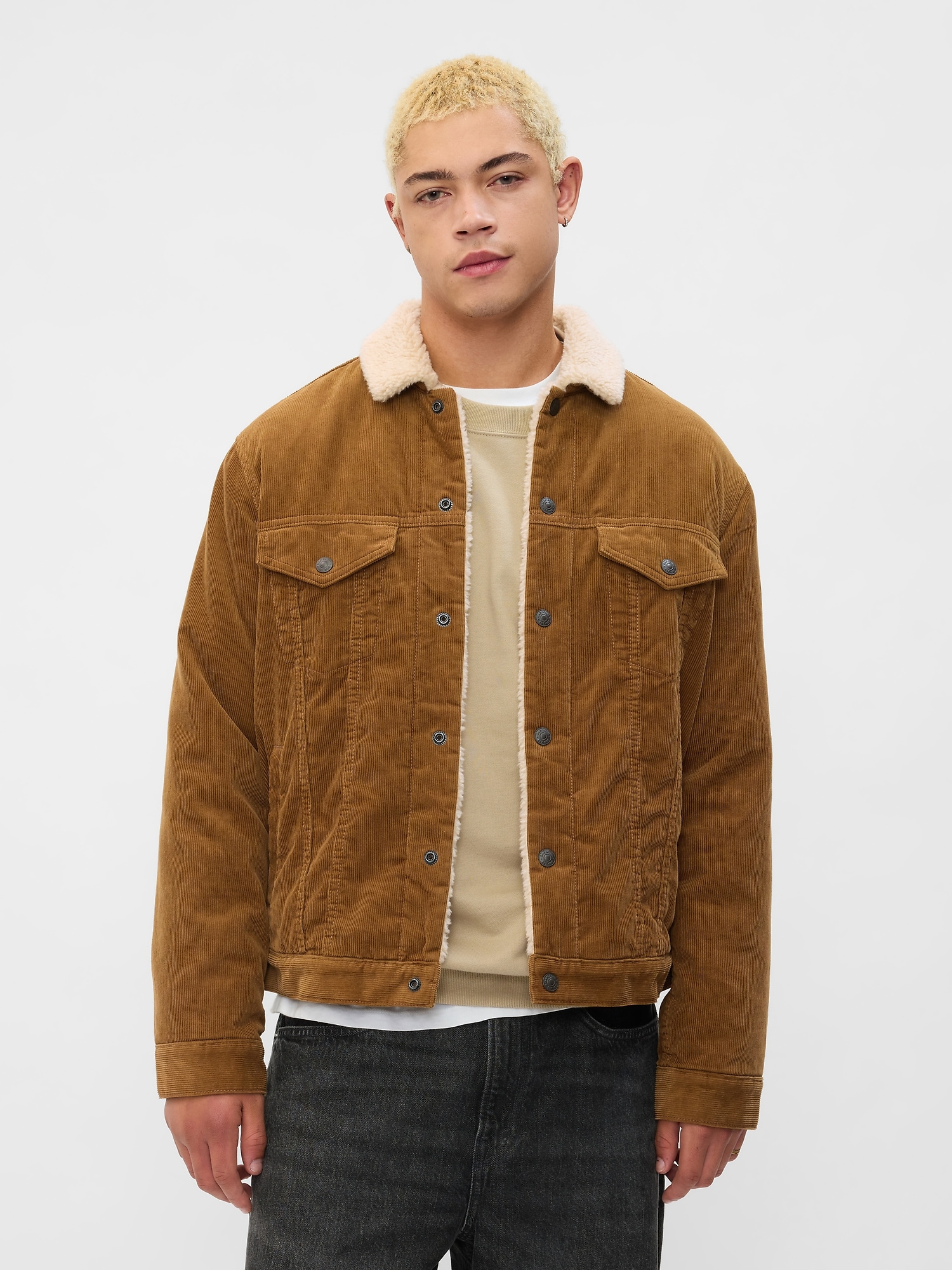 Sherpa-Lined Icon Corduroy Jacket