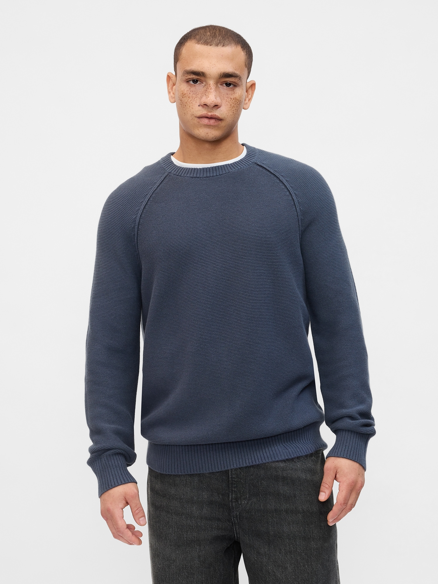 Garter Crewneck Sweater