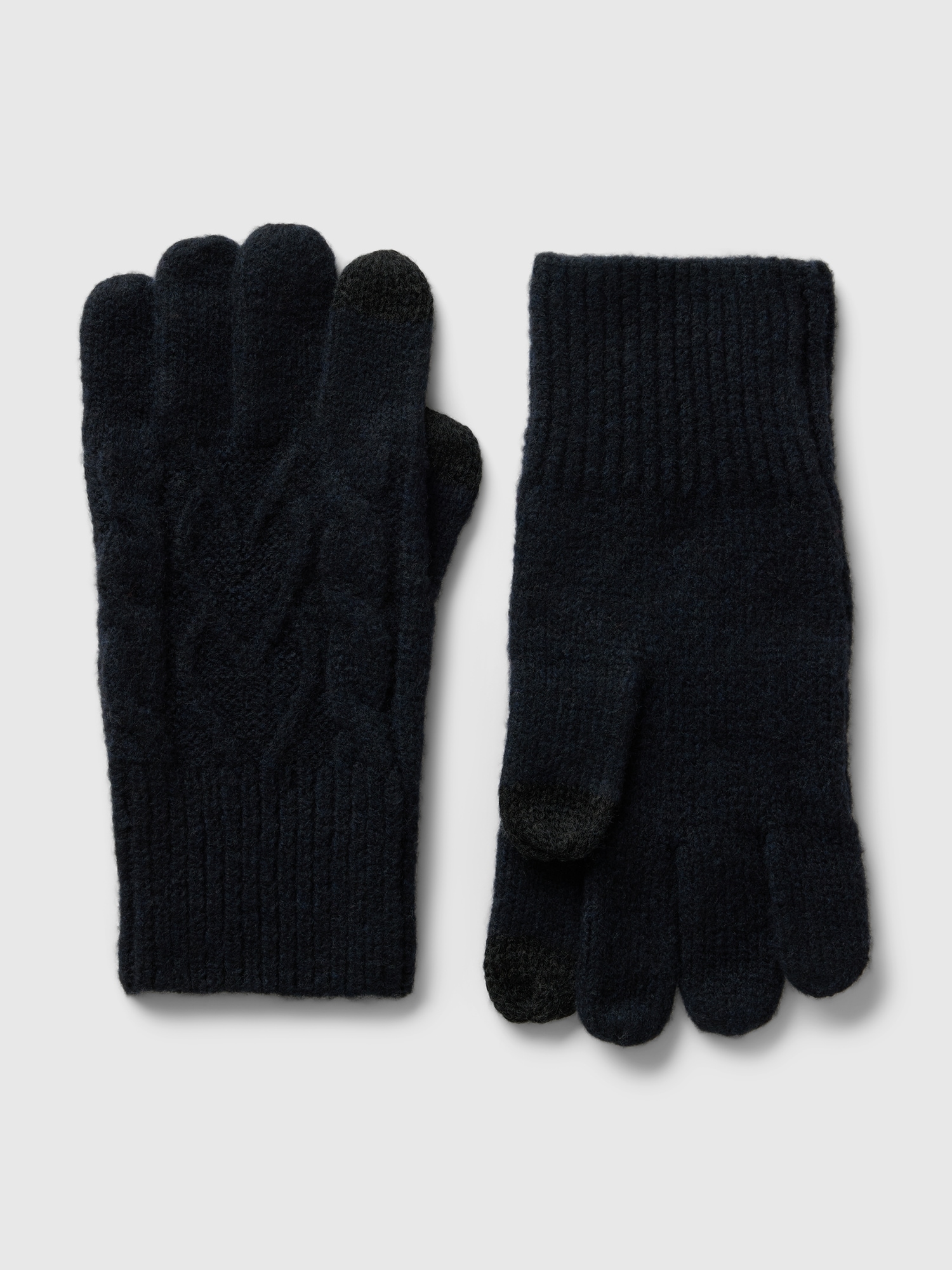 Kids CashSoft Recycled Cable-Knit Gloves